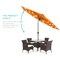 Best Choice Products 10ft Solar LED Lighted Patio Umbrella w/ Tilt Adjustment, UV-Resistant Fabric